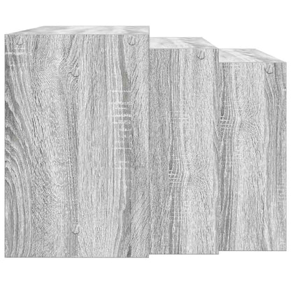 Salongbord Sofabord Sonoma Grå 3 stk