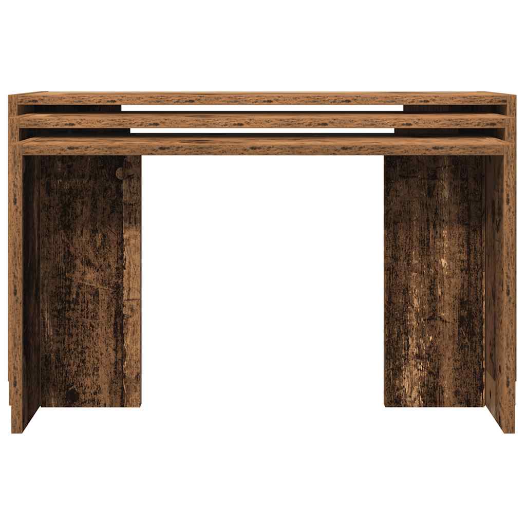 Stablebord 3 stk gammelt tre konstruert tre
