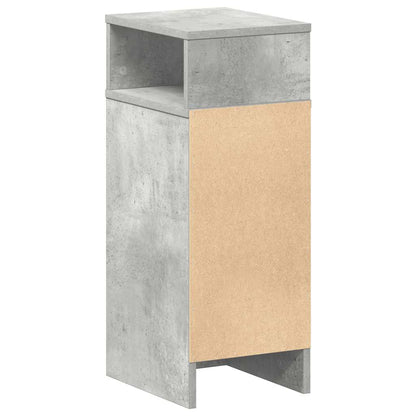 Nattbord Sengbord Betonggrå med skuff 25x31x66 cm