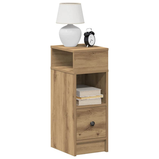 Nattbord Sengbord Artisan Eik med skuff 25x31x66 cm