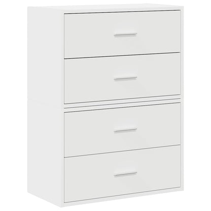 Skap Hvit med 2 skuffer 2 stk 60x31x40 cm