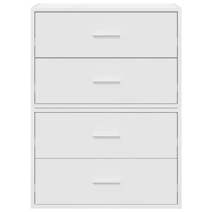 Skap Hvit med 2 skuffer 2 stk 60x31x40 cm