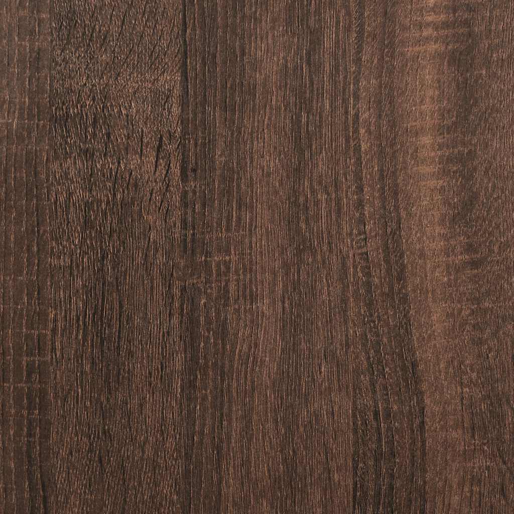 Skap med 2 skuffer 2 stk brun eik 60x31x40 cm konstruert tre