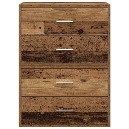 Skap Gammelt Tre med 2 skuffer 2 stk 60x31x40 cm