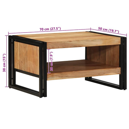 Salongbord Sofabord Tre heltre akasie 70x50x38 cm