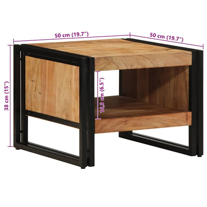 Salongbord Sofabord Tre heltre akasie 50x50x38 cm
