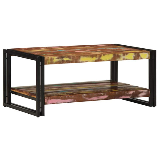 Salongbord Sofabord Tre Gjenvunnet Heltre flerfarget 90x50x38 cm
