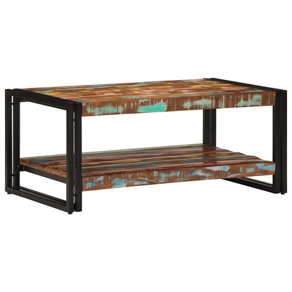 Salongbord Sofabord Tre Gjenvunnet Heltre flerfarget 90x50x38 cm