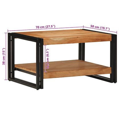 Salongbord Sofabord Tre heltre akasie 70x50x38 cm