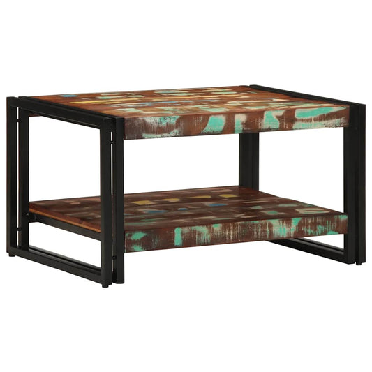 Salongbord Sofabord Tre Gjenvunnet Heltre flerfarget 70x50x38 cm