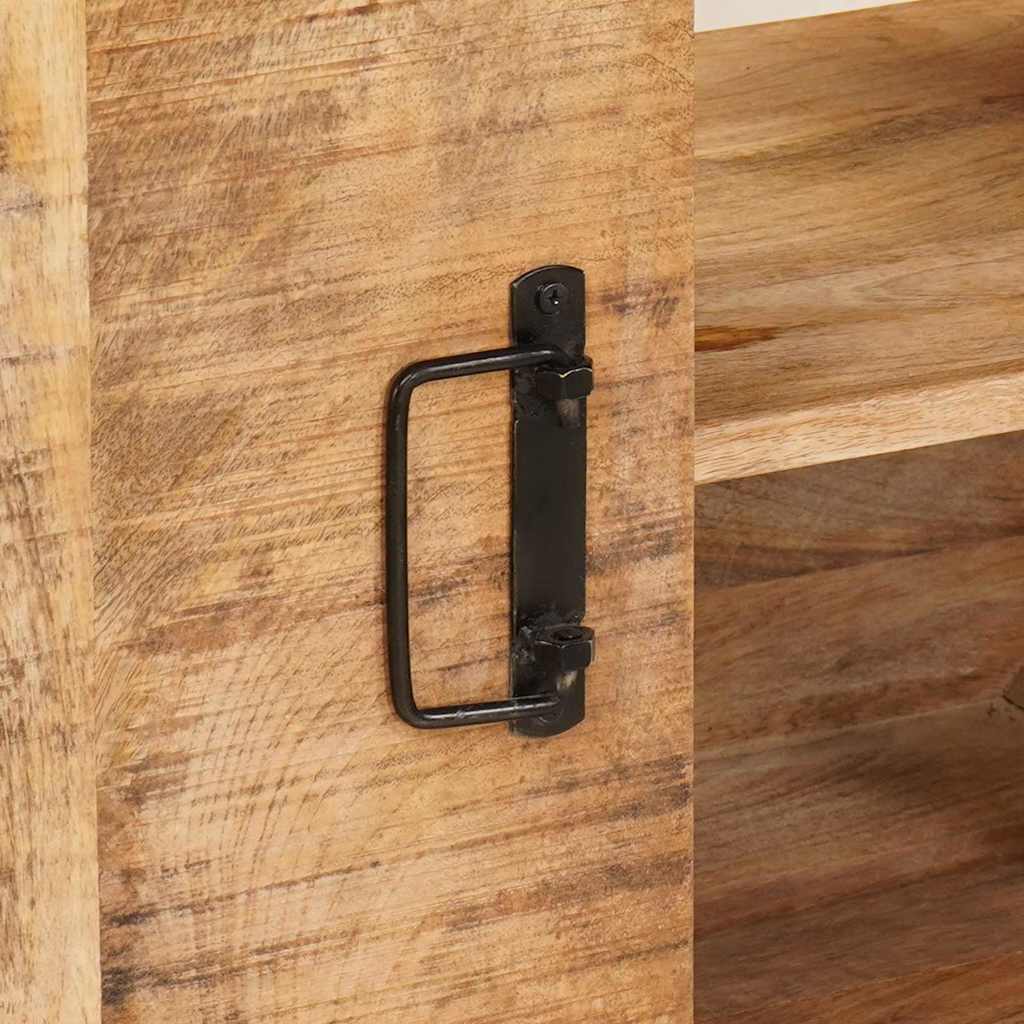 Servantskap Tre til bad 71 x 33 x 58 cm Massiv Mangotre, Jern