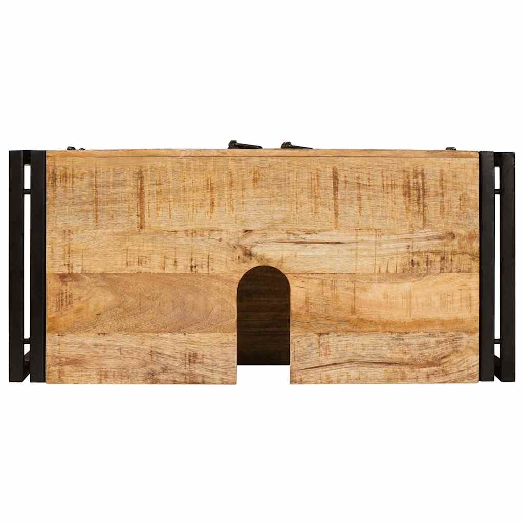 Servantskap Tre til bad 71 x 33 x 58 cm Massiv Mangotre, Jern