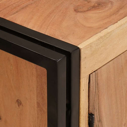 Servantskap Tre til bad 71 x 33 x 58 cm Massiv Akasietre, Jern