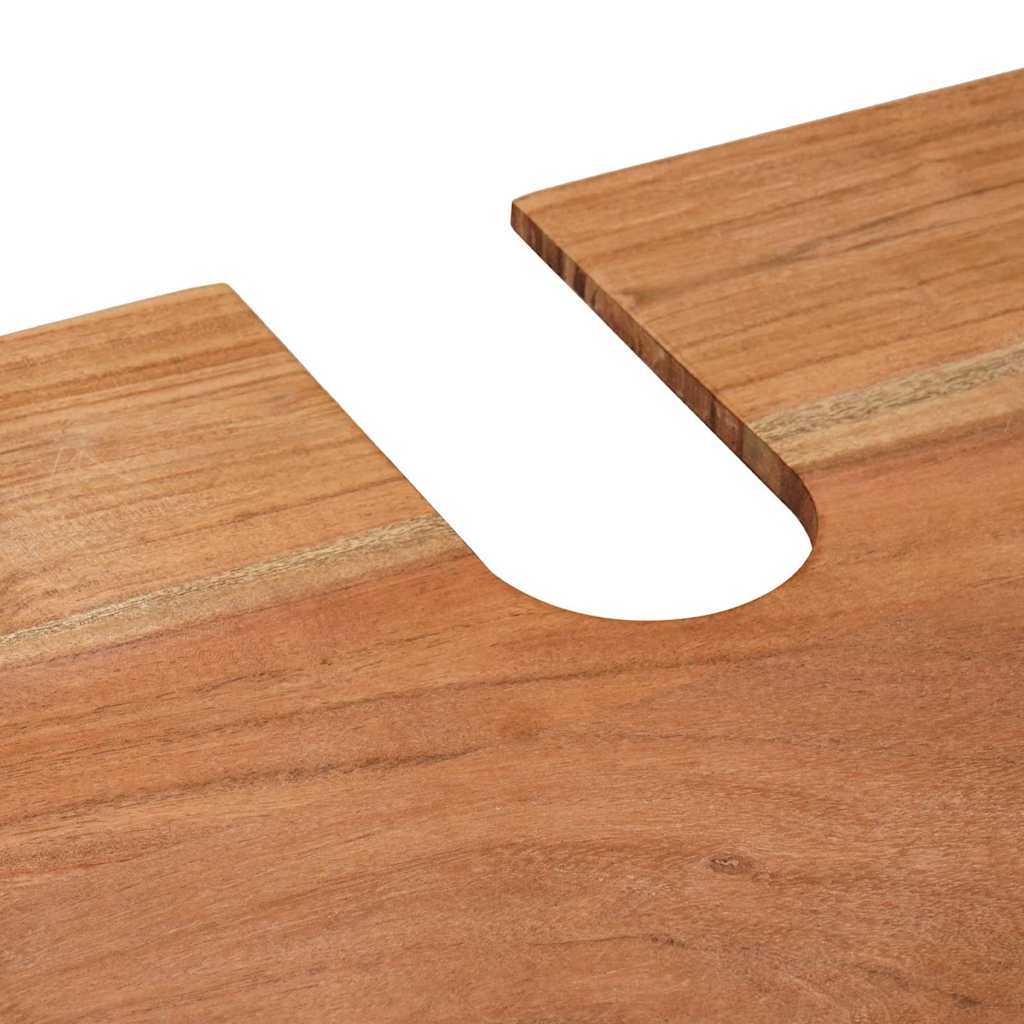 Servantskap Tre til bad 71 x 33 x 58 cm Massiv Akasietre, Jern