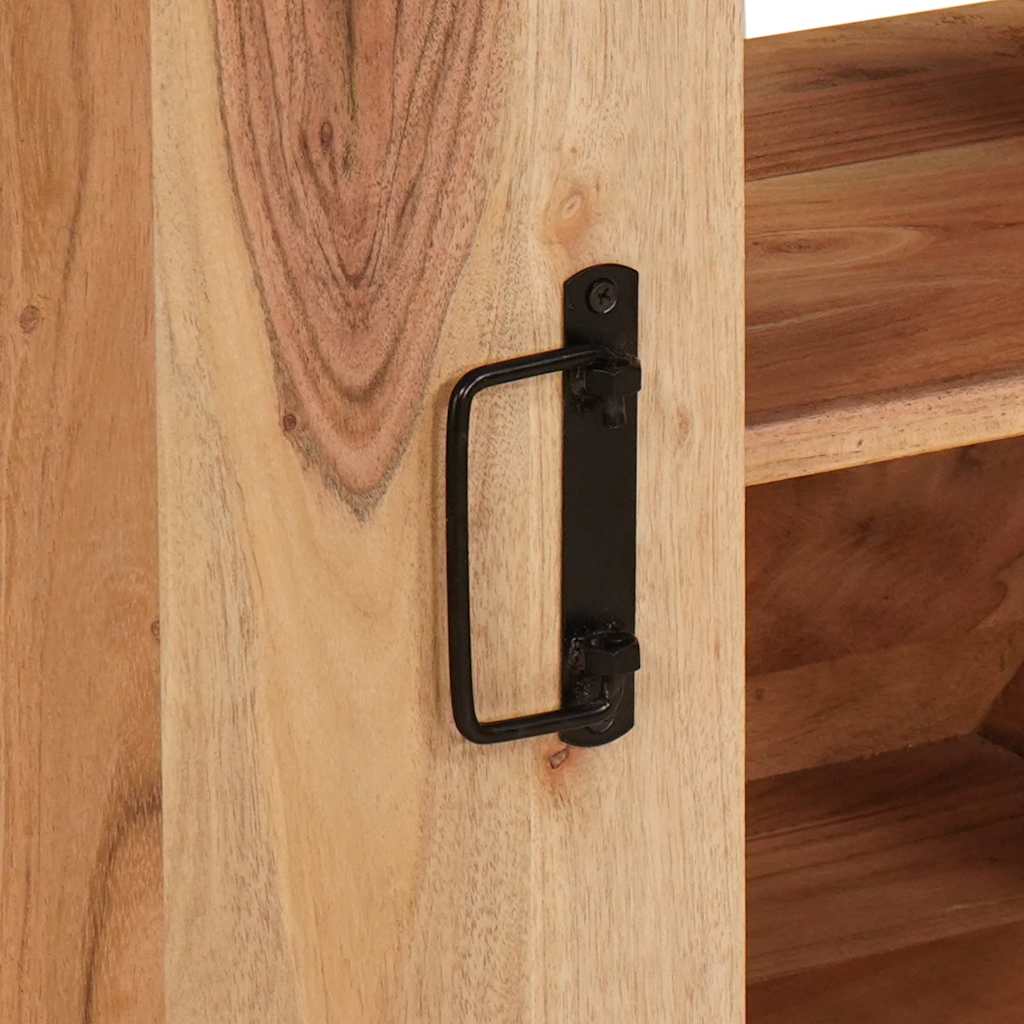 Servantskap Tre til bad 71 x 33 x 58 cm Massiv Akasietre, Jern