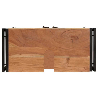 Servantskap Tre til bad 71 x 33 x 58 cm Massiv Akasietre, Jern