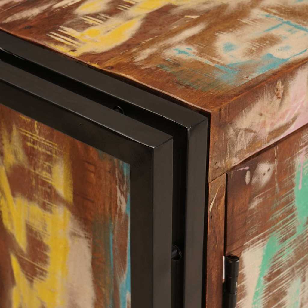 Servantskap Tre til bad 71 x 33 x 58 cm Massiv Gjenvunnet Tre, Jern