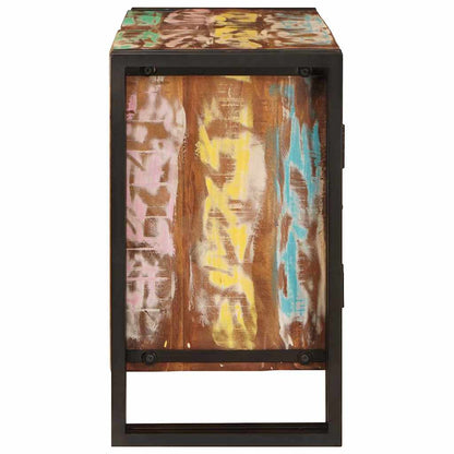 Servantskap Tre til bad 71 x 33 x 58 cm Massiv Gjenvunnet Tre, Jern