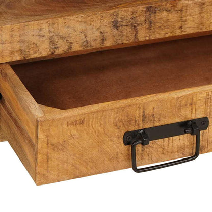 Servantskap Tre til bad 71 x 33 x 58 cm Massiv Mangotre, Jern