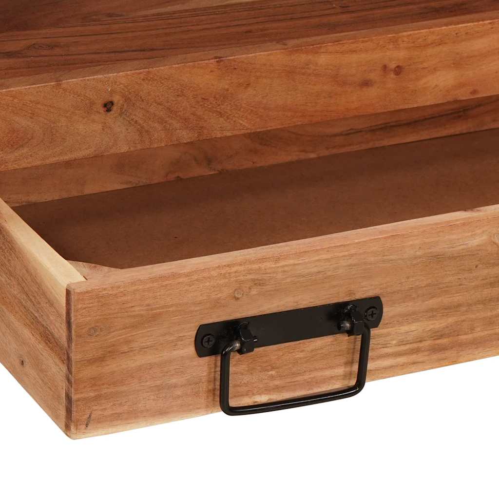 Servantskap Tre til bad 71 x 33 x 58 cm Massiv Akasietre, Jern