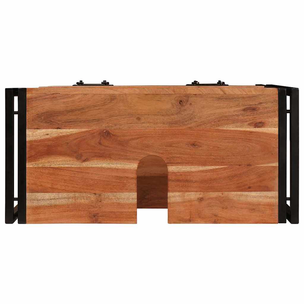 Servantskap Tre til bad 71 x 33 x 58 cm Massiv Akasietre, Jern