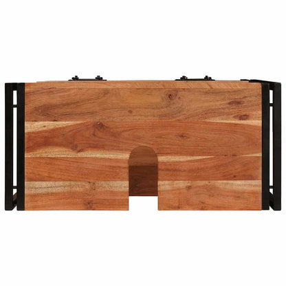 Servantskap Tre til bad 71 x 33 x 58 cm Massiv Akasietre, Jern