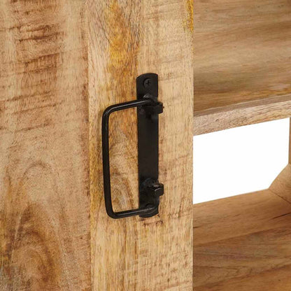 Servantskap Tre til bad 71 x 33 x 58 cm Massiv Mangotre, Jern