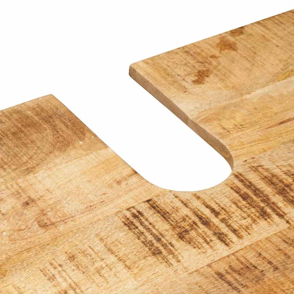 Servantskap Tre til bad 71 x 33 x 58 cm Massiv Mangotre, Jern