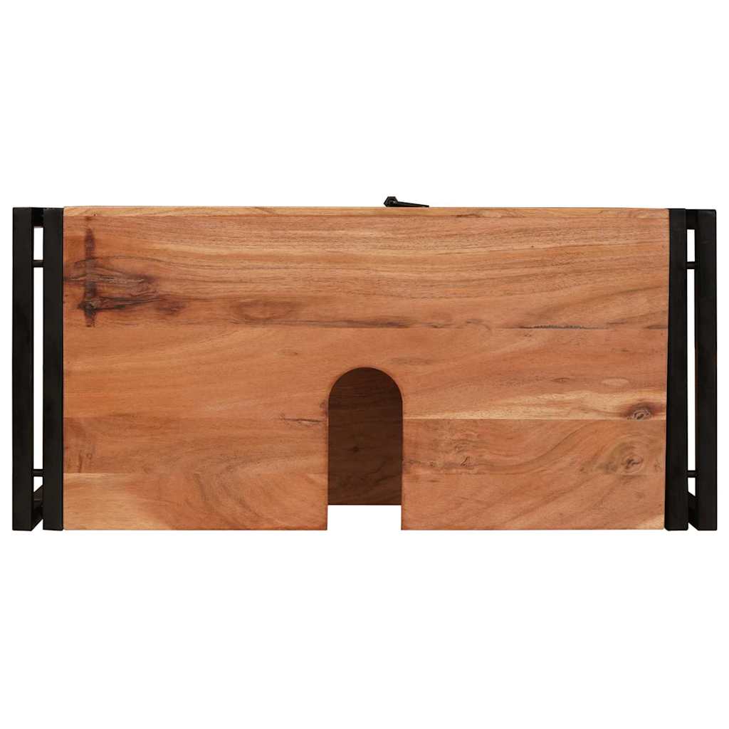 Servantskap Tre til bad 71 x 33 x 58 cm Massiv Akasietre, Jern