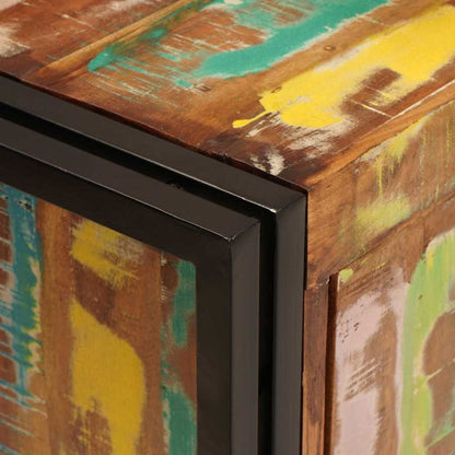 Servantskap Tre til bad 71 x 33 x 58 cm Massiv Gjenvunnet Tre, Jern