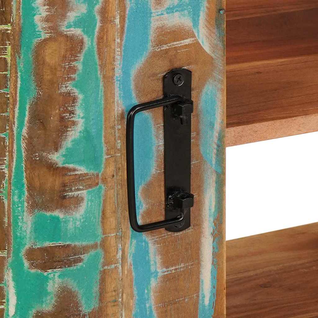 Servantskap Tre til bad 71 x 33 x 58 cm Massiv Gjenvunnet Tre, Jern