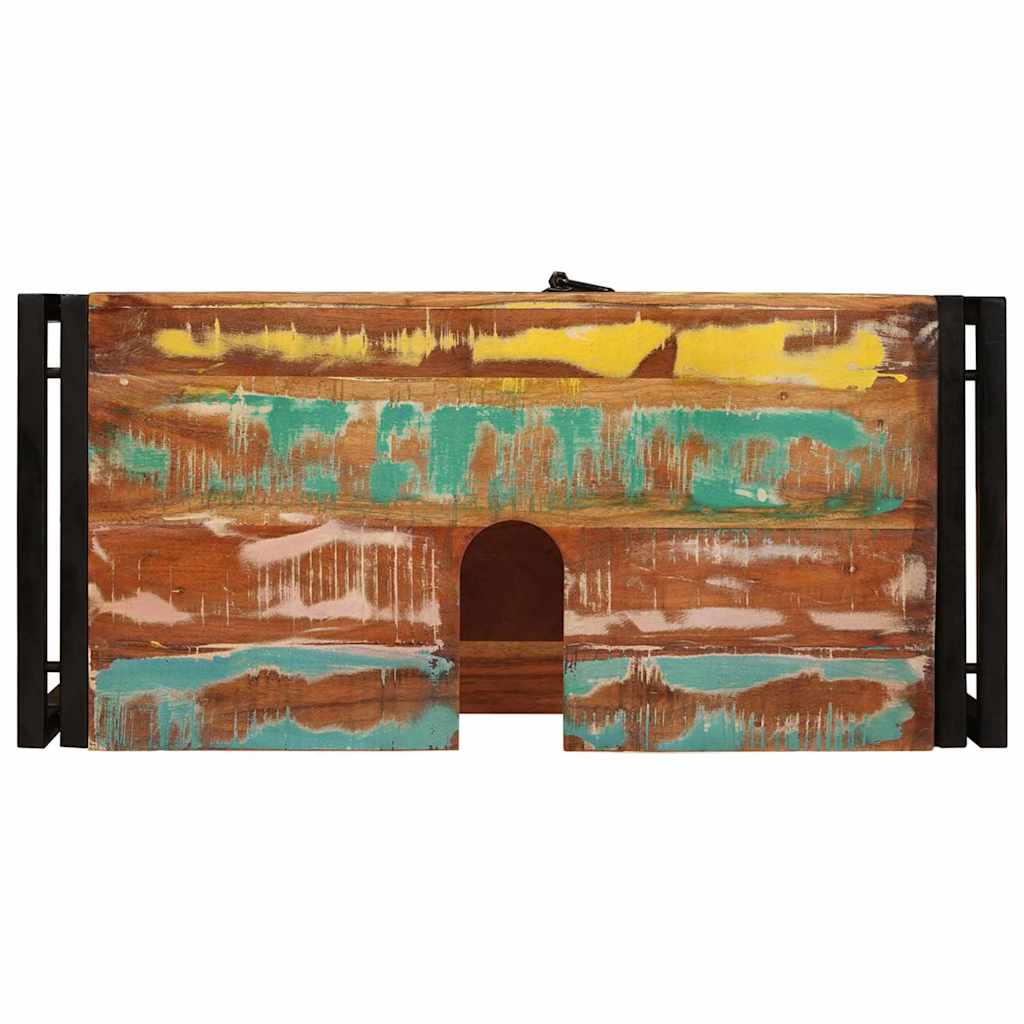 Servantskap Tre til bad 71 x 33 x 58 cm Massiv Gjenvunnet Tre, Jern