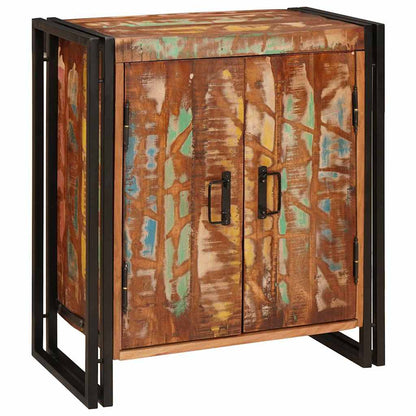 Nattbord Sengbord Tre Flerfarget 38 x 33 x 58 cm gjenvunnet heltre
