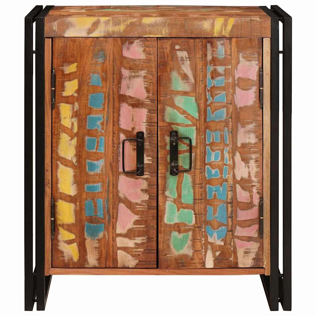 Nattbord Sengbord Tre Flerfarget 38 x 33 x 58 cm gjenvunnet heltre