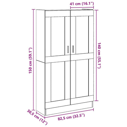 Skap Gammelt Tre 82,5x30,5x150 cm