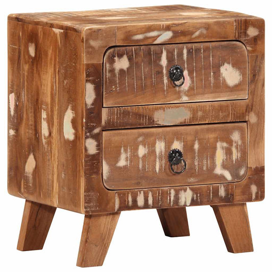 Nattbord Sengbord Tre Gjenvunnet Heltre 40x32x46 cm