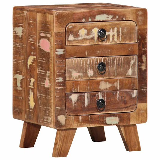 Nattbord Sengbord Tre Gjenvunnet Heltre 37x32x50 cm