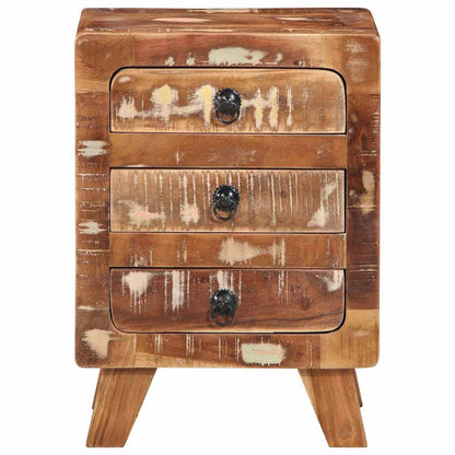 Nattbord Sengbord Tre Gjenvunnet Heltre 37x32x50 cm