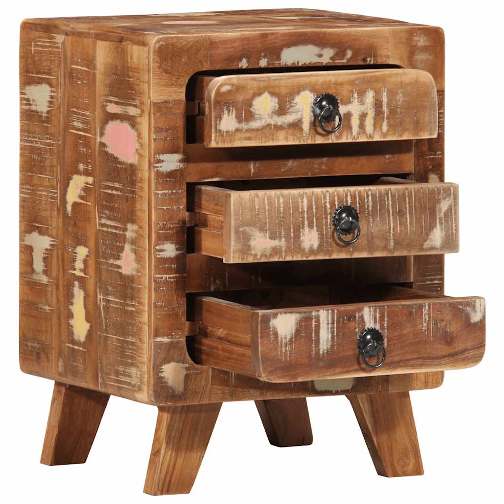 Nattbord Sengbord Tre Gjenvunnet Heltre 37x32x50 cm