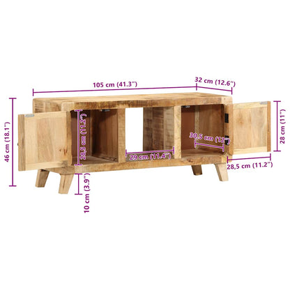 TV-Møbel Tre Tv-benk 105x46x32 cm grov heltre mango