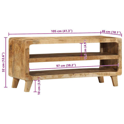 TV-Møbel Tre Tv-benk 105x46x32 cm grov heltre mango