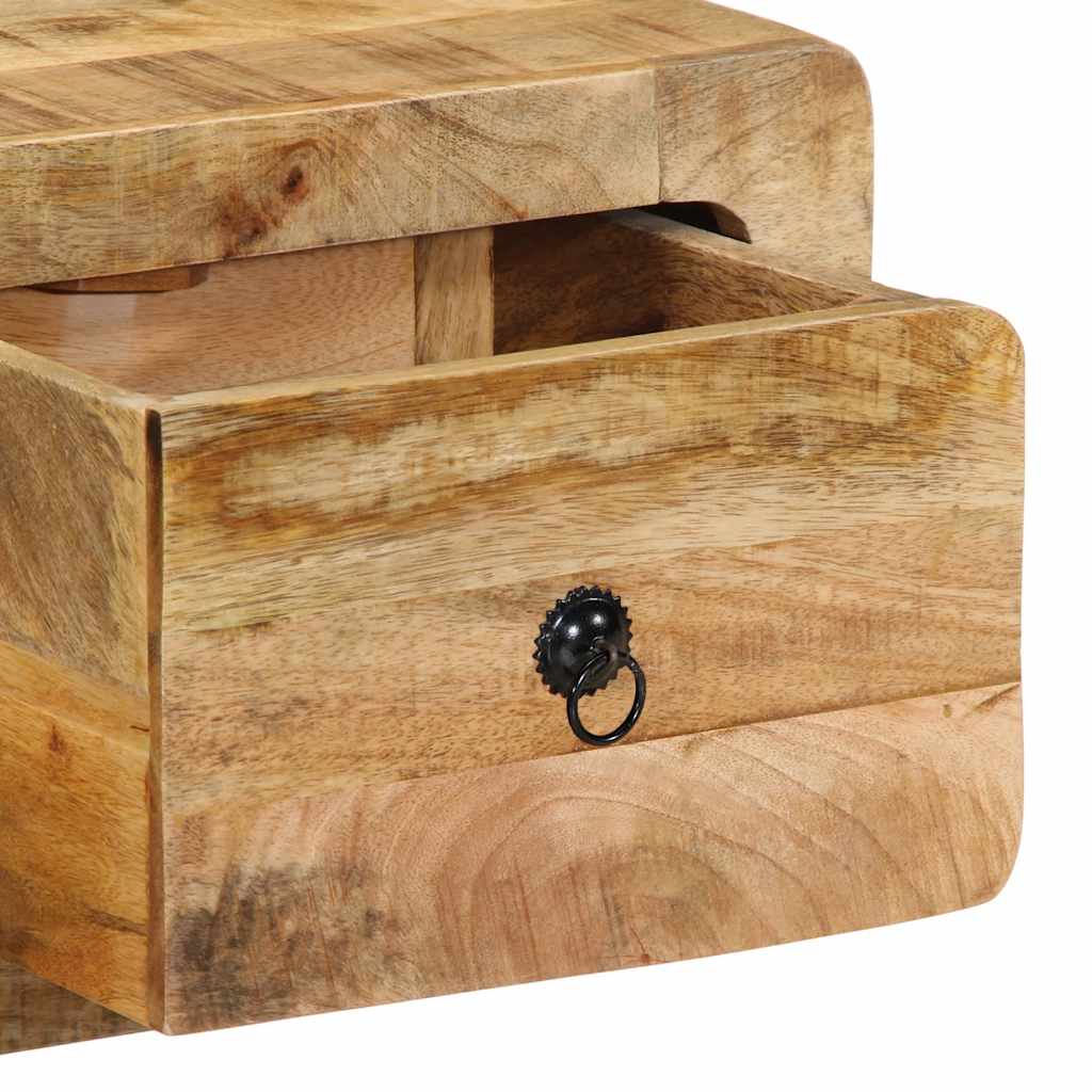 TV-Møbel Tre Tv-benk Veggmontert 100x32x25 cm grovt heltre mangotre