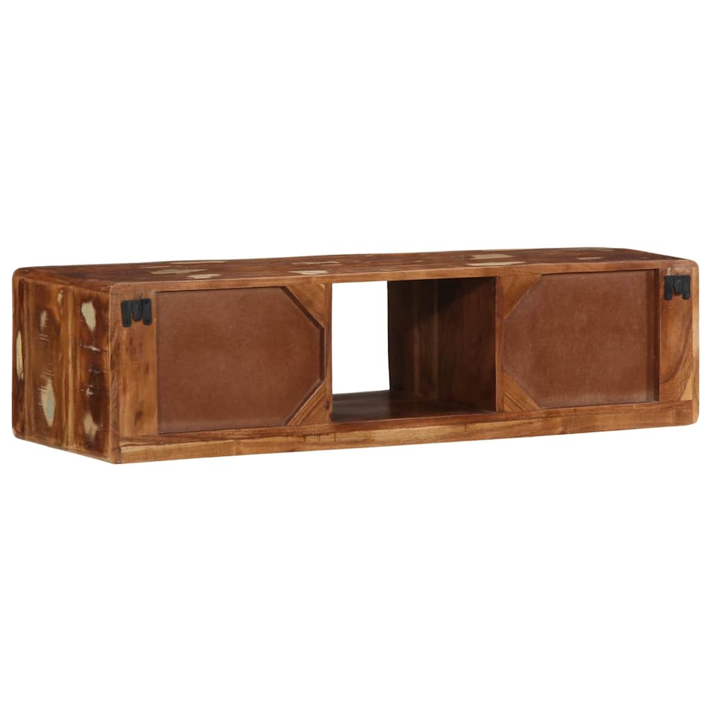 TV-Møbel Tre Tv-benk Veggmontert 100x32x25 cm gjenvunnet heltre