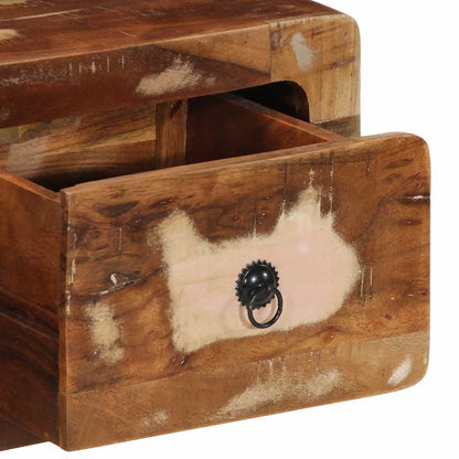 TV-Møbel Tre Tv-benk Veggmontert 100x32x25 cm gjenvunnet heltre