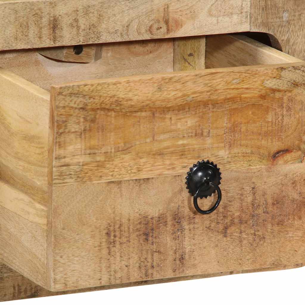 TV-Møbel Tre Tv-benk Veggmontert 100x32x25 cm grovt heltre mangotre