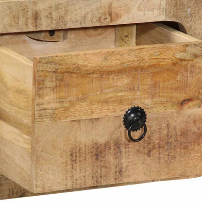 TV-Møbel Tre Tv-benk Veggmontert 100x32x25 cm grovt heltre mangotre