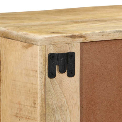 TV-Møbel Tre Tv-benk Veggmontert 100x32x25 cm grovt heltre mangotre