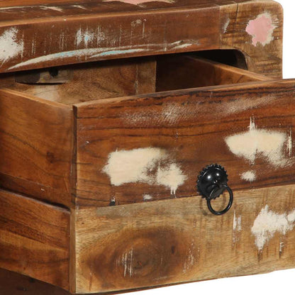 TV-Møbel Tre Tv-benk Veggmontert 100x32x25 cm gjenvunnet heltre