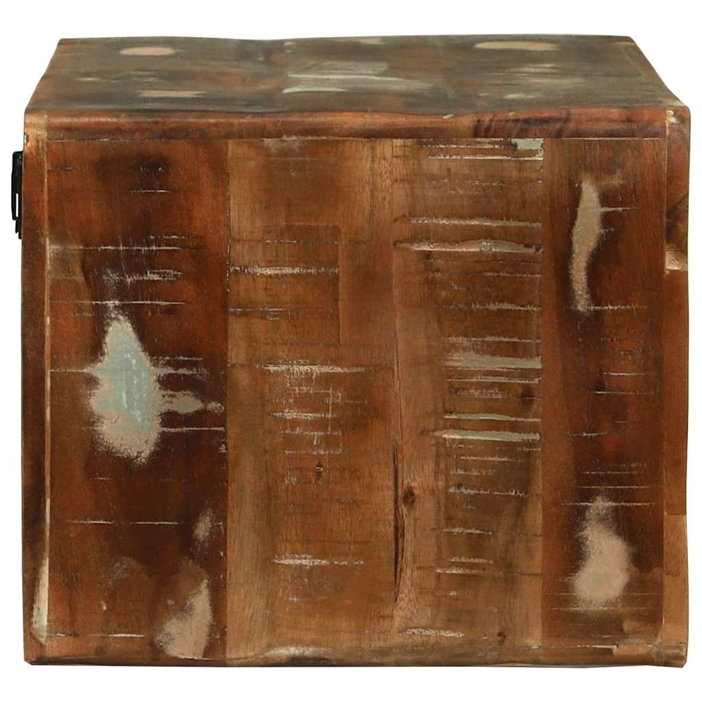 TV-Møbel Tre TV-benk med hylle med lagring Flerfarget Massivt gjenvunnet tre