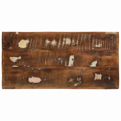 TV-Møbel Tre TV-benk med hylle med lagring Flerfarget Massivt gjenvunnet tre